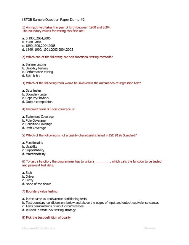 Istqb Dumps 2015 Pdf
